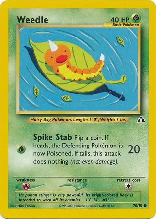 Weedle (70/75) [Neo Discovery Unlimited] - The Mythic Store | 24h Order Processing