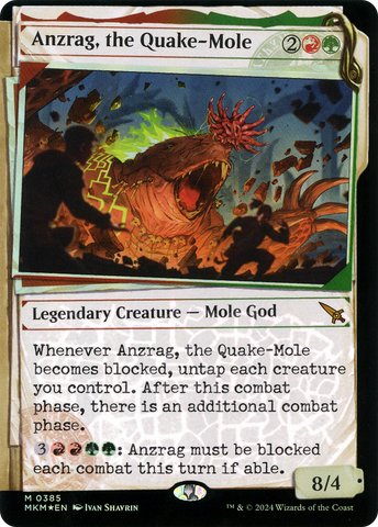 Anzrag, the Quake-Mole (Showcase) (Invisible Ink) [Murders at Karlov Manor] - The Mythic Store | 24h Order Processing