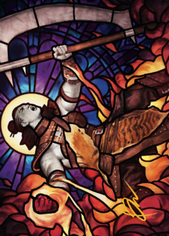 Garna, Bloodfist of Keld Art Card (Gold-Stamped Signature) [Dominaria United Art Series] - The Mythic Store | 24h Order Processing
