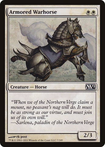 Armored Warhorse [Magic 2012] - The Mythic Store | 24h Order Processing