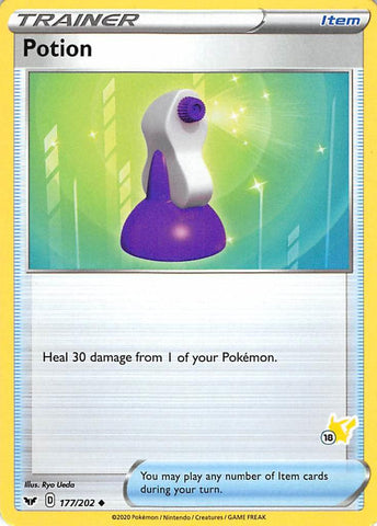 Potion (177/202) (Pikachu Stamp #18) [Battle Academy 2022] - The Mythic Store | 24h Order Processing