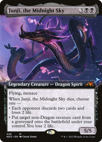 Junji, the Midnight Sky (Extended Art) [Kamigawa: Neon Dynasty] - The Mythic Store | 24h Order Processing