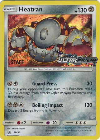 Heatran (SM96) (Staff Prerelease Promo) [Sun & Moon: Black Star Promos] - The Mythic Store | 24h Order Processing