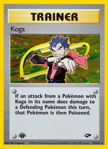 Koga (19/132) [Gym Challenge 1st Edition] - The Mythic Store | 24h Order Processing