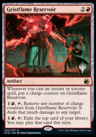 Geistflame Reservoir (Promo Pack) [Innistrad: Midnight Hunt Promos] - The Mythic Store | 24h Order Processing
