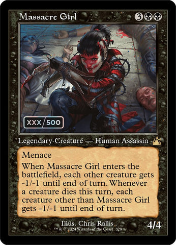 Massacre Girl (Retro) (Serialized) [Ravnica Remastered] - The Mythic Store | 24h Order Processing