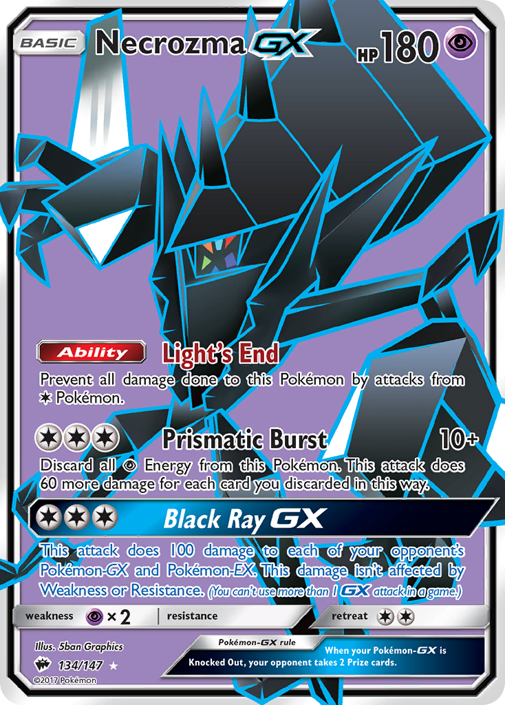 Necrozma GX (134/147) [Sun & Moon: Burning Shadows] - The Mythic Store | 24h Order Processing