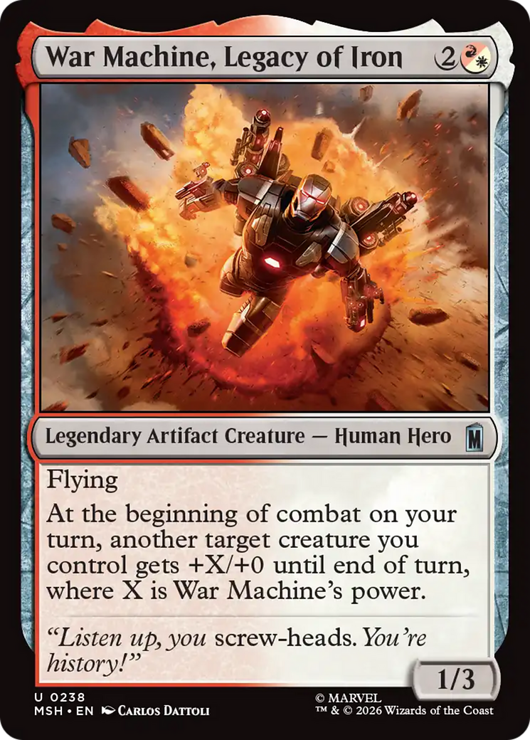War Machine, Legacy of Iron [Marvel Super Heroes] - The Mythic Store | 24h Order Processing