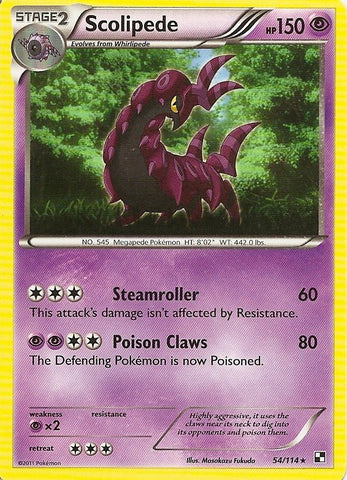 Scolipede (54/114) (Cracked Ice Holo) [Black & White: Dragons Exalted] - The Mythic Store | 24h Order Processing