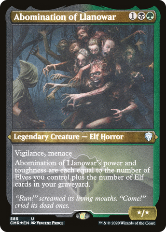 Abomination of Llanowar (Etched) [Commander Legends] - The Mythic Store | 24h Order Processing