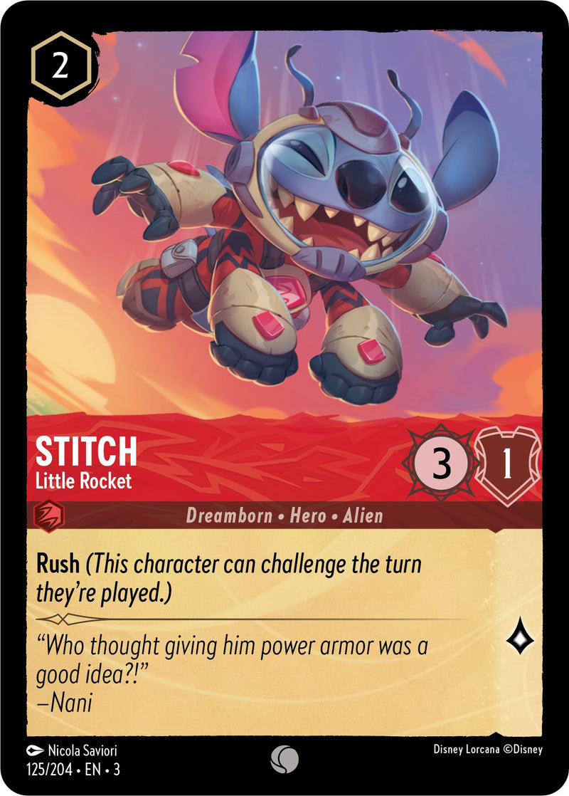 Stitch - Little Rocket (125/204) [Into the Inklands] - The Mythic Store | 24h Order Processing