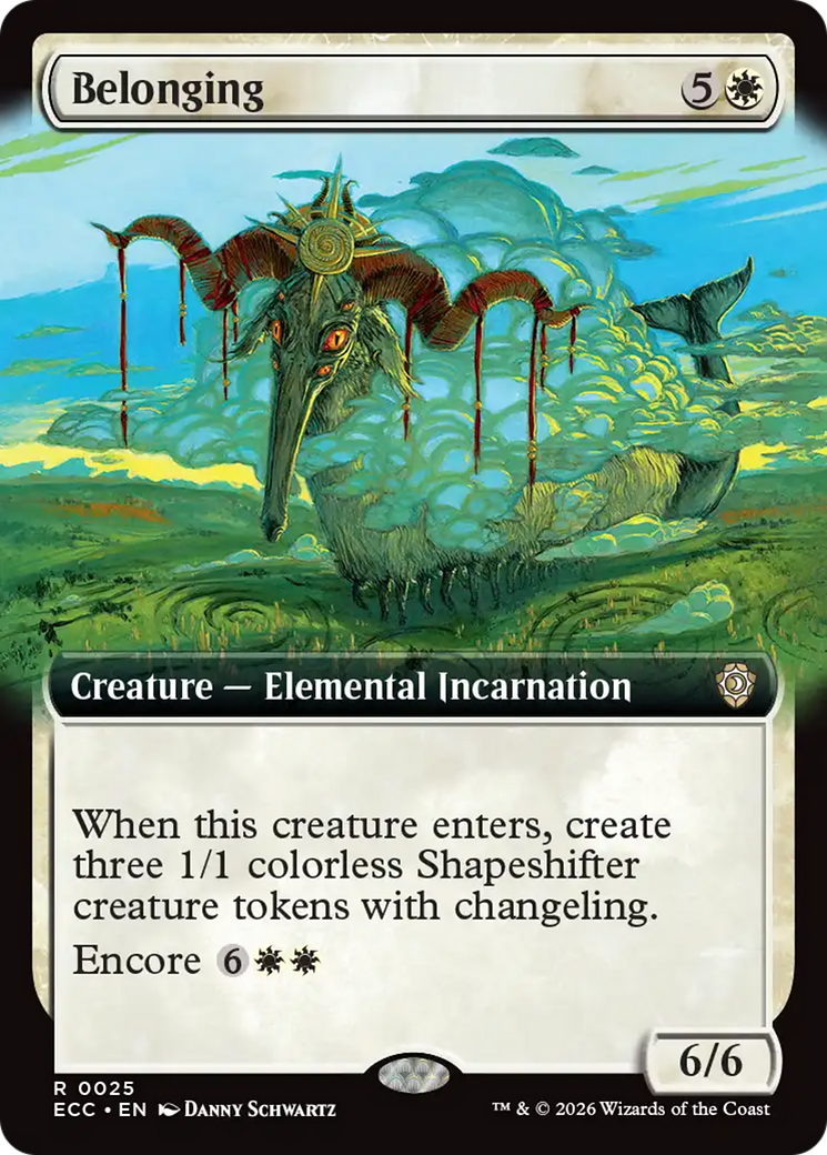 Belonging (Extended Art) [Lorwyn Eclipsed Commander] - The Mythic Store | 24h Order Processing