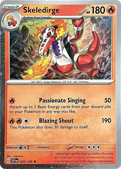 Skeledirge (038/198) (Cosmos Holo) [Miscellaneous Cards] - The Mythic Store | 24h Order Processing
