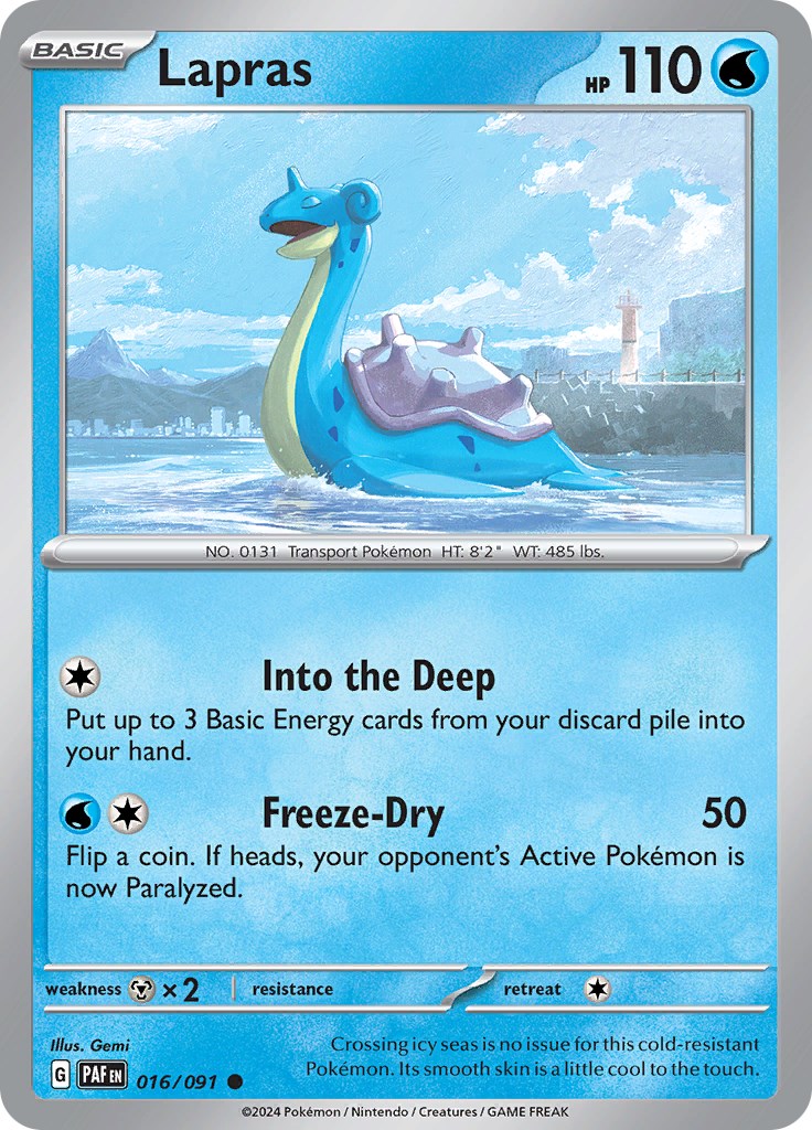 Lapras (016/091) [Scarlet & Violet: Paldean Fates] - The Mythic Store | 24h Order Processing