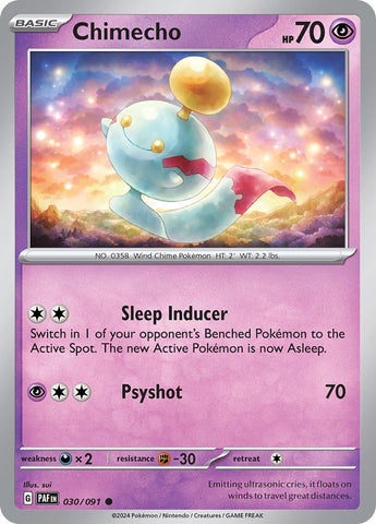 Chimecho (030/091) [Scarlet & Violet: Paldean Fates] - The Mythic Store | 24h Order Processing