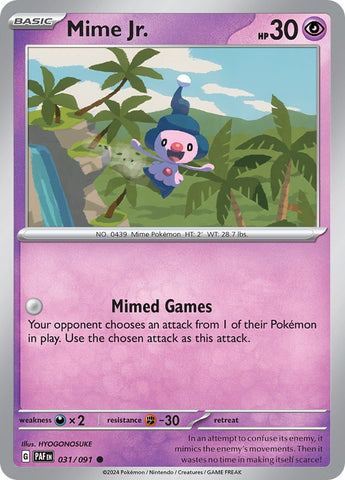 Mime Jr. (031/091) [Scarlet & Violet: Paldean Fates] - The Mythic Store | 24h Order Processing