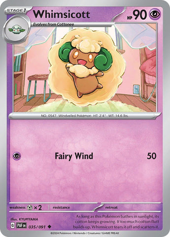 Whimsicott (035/091) [Scarlet & Violet: Paldean Fates] - The Mythic Store | 24h Order Processing
