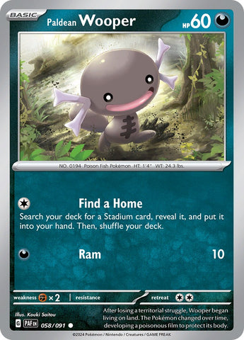 Paldean Wooper (058/091) [Scarlet & Violet: Paldean Fates] - The Mythic Store | 24h Order Processing