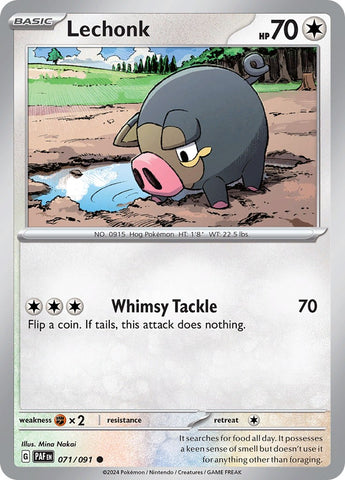 Lechonk (071/091) [Scarlet & Violet: Paldean Fates] - The Mythic Store | 24h Order Processing
