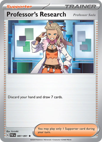 Professor's Research (087/091) [Scarlet & Violet: Paldean Fates] - The Mythic Store | 24h Order Processing