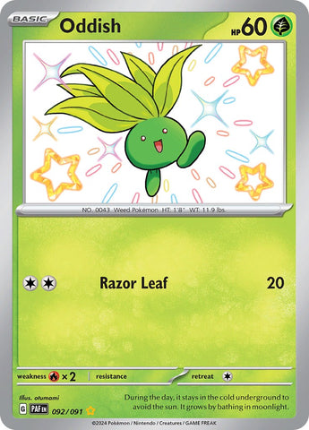 Oddish (092/091) [Scarlet & Violet: Paldean Fates] - The Mythic Store | 24h Order Processing
