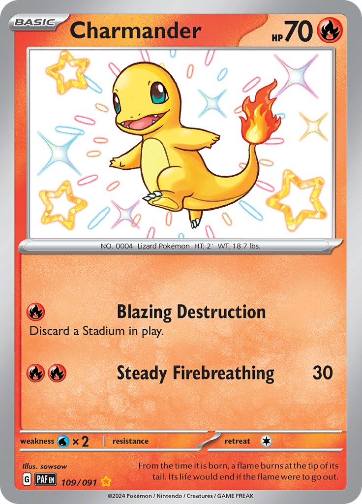 Charmander (109/091) [Scarlet & Violet: Paldean Fates] - The Mythic Store | 24h Order Processing