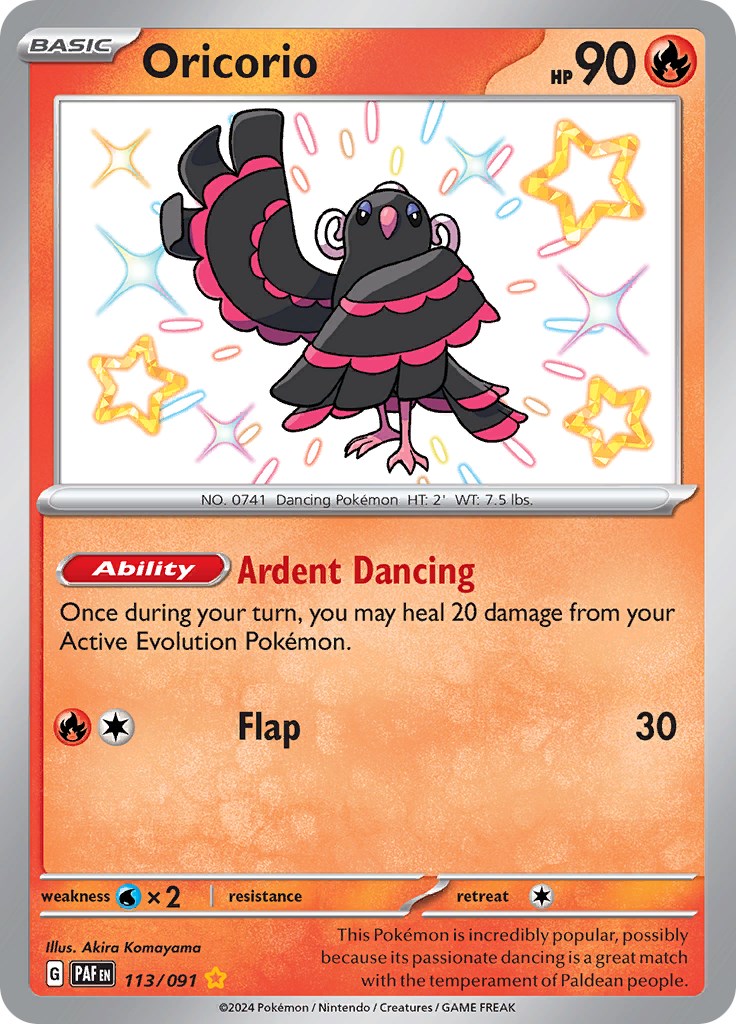 Oricorio (113/091) [Scarlet & Violet: Paldean Fates] - The Mythic Store | 24h Order Processing