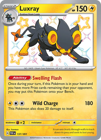 Luxray (137/091) [Scarlet & Violet: Paldean Fates] - The Mythic Store | 24h Order Processing