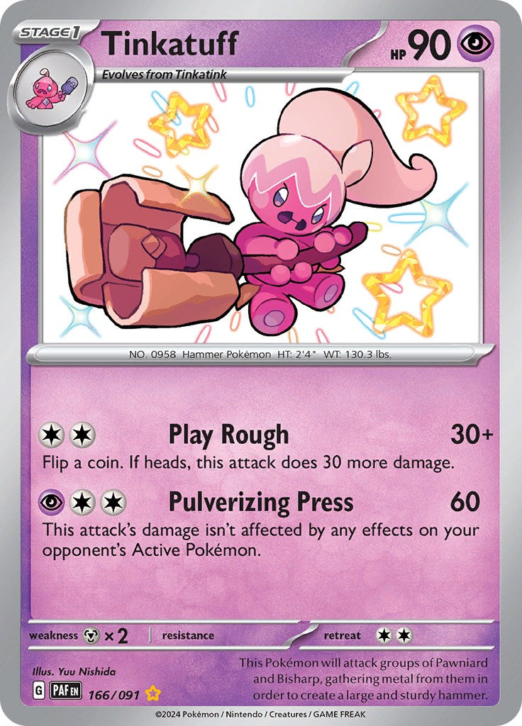 Tinkatuff (166/091) [Scarlet & Violet: Paldean Fates] - The Mythic Store | 24h Order Processing
