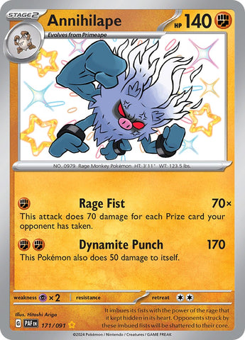 Annihilape (171/091) [Scarlet & Violet: Paldean Fates] - The Mythic Store | 24h Order Processing