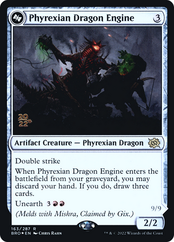 Phyrexian Dragon Engine [The Brothers' War Prerelease Promos] - The Mythic Store | 24h Order Processing