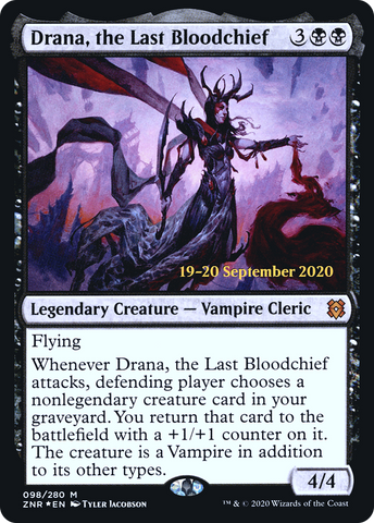 Drana, the Last Bloodchief [Zendikar Rising Prerelease Promos] - The Mythic Store | 24h Order Processing