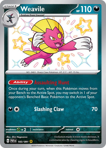 Weavile (183/091) [Scarlet & Violet: Paldean Fates] - The Mythic Store | 24h Order Processing