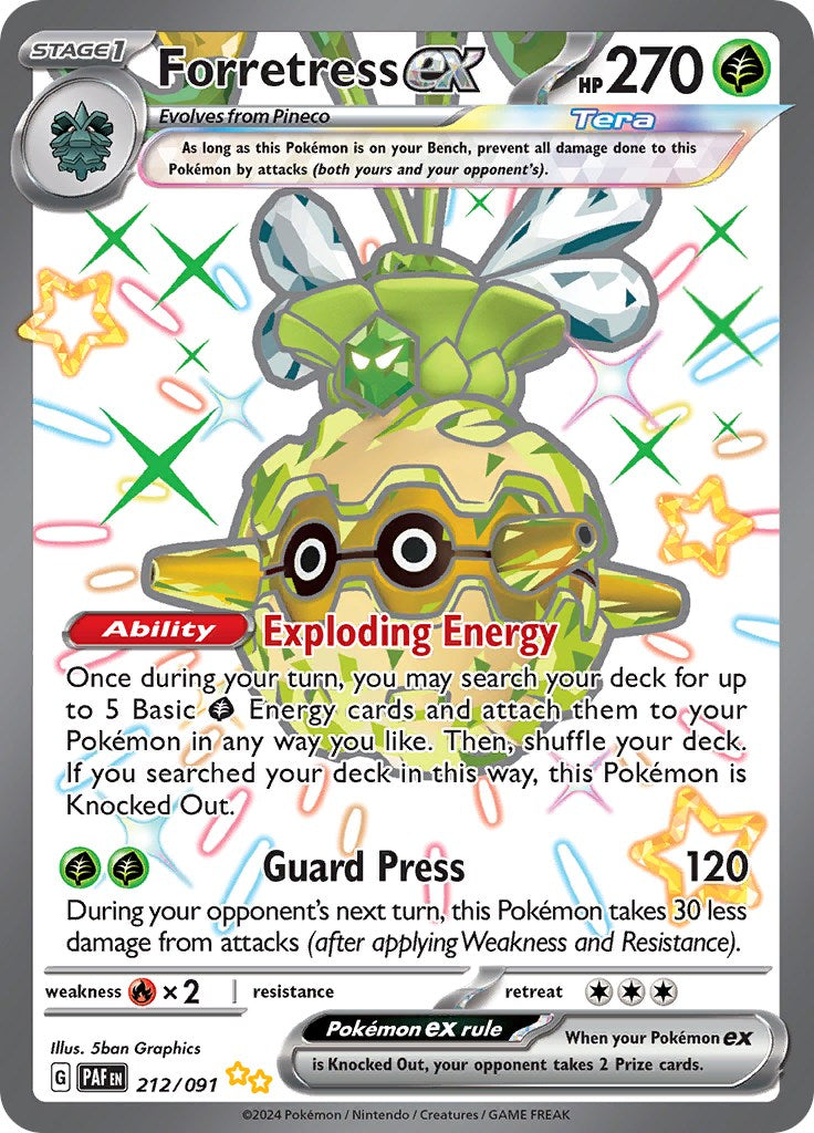 Forretress ex (212/091) [Scarlet & Violet: Paldean Fates] - The Mythic Store | 24h Order Processing