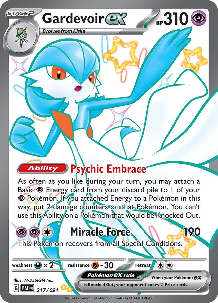 Gardevoir ex (217/091) [Scarlet & Violet: Paldean Fates] - The Mythic Store | 24h Order Processing