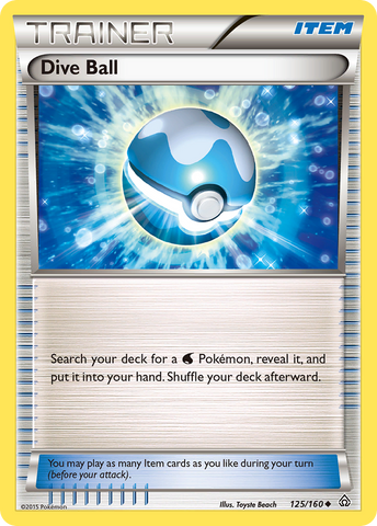 Dive Ball (125/160) [XY: Primal Clash] - The Mythic Store | 24h Order Processing