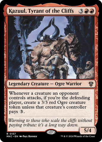 Kazuul, Tyrant of the Cliffs [Murders at Karlov Manor Commander] - The Mythic Store | 24h Order Processing
