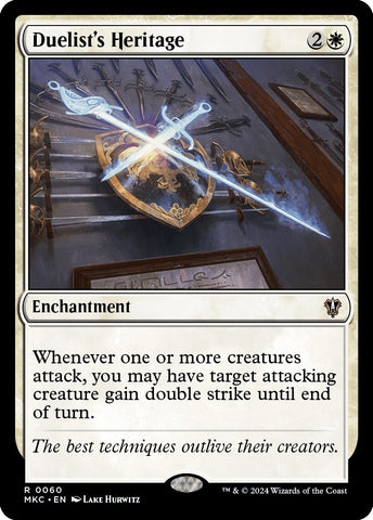 Duelist's Heritage [Murders at Karlov Manor Commander] - The Mythic Store | 24h Order Processing