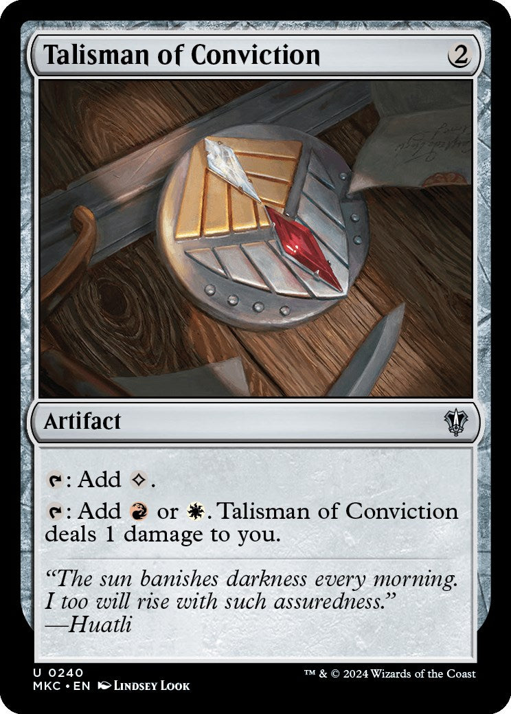 Talisman of Conviction [Murders at Karlov Manor Commander] - The Mythic Store | 24h Order Processing