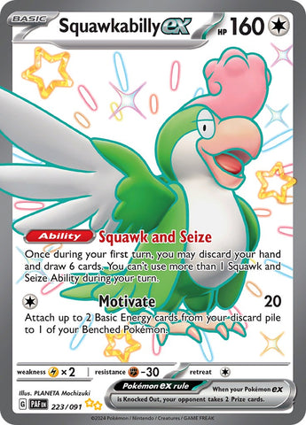 Squawkabilly ex (223/091) [Scarlet & Violet: Paldean Fates] - The Mythic Store | 24h Order Processing