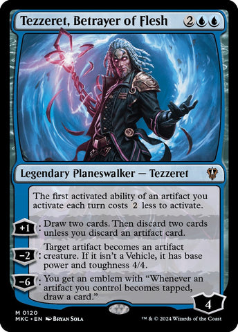 Tezzeret, Betrayer of Flesh [Murders at Karlov Manor Commander] - The Mythic Store | 24h Order Processing