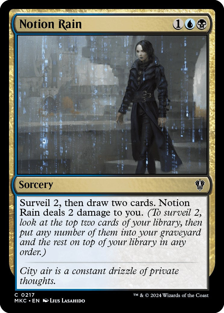 Notion Rain [Murders at Karlov Manor Commander] - The Mythic Store | 24h Order Processing