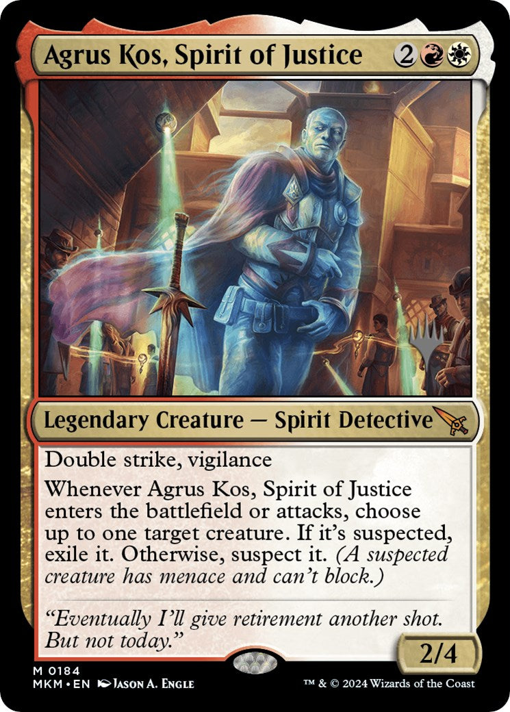 Agrus Kos, Spirit of Justice (Promo Pack) [Murders at Karlov Manor Promos] - The Mythic Store | 24h Order Processing