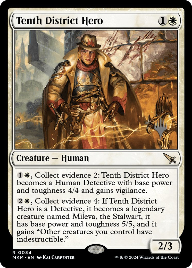 Tenth District Hero (Promo Pack) [Murders at Karlov Manor Promos] - The Mythic Store | 24h Order Processing