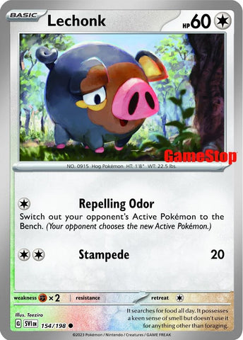 Lechonk (154/198) (GameStop Promo) [Scarlet & Violet: Base Set] - The Mythic Store | 24h Order Processing