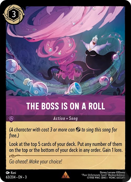 The Boss is on a Roll (63/204) [Into the Inklands] - The Mythic Store | 24h Order Processing