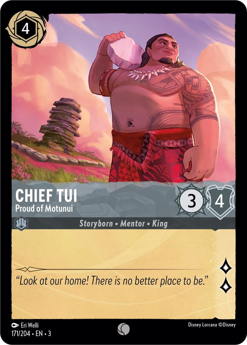 Chief Tui - Proud of Motunui (171/204) [Into the Inklands] - The Mythic Store | 24h Order Processing