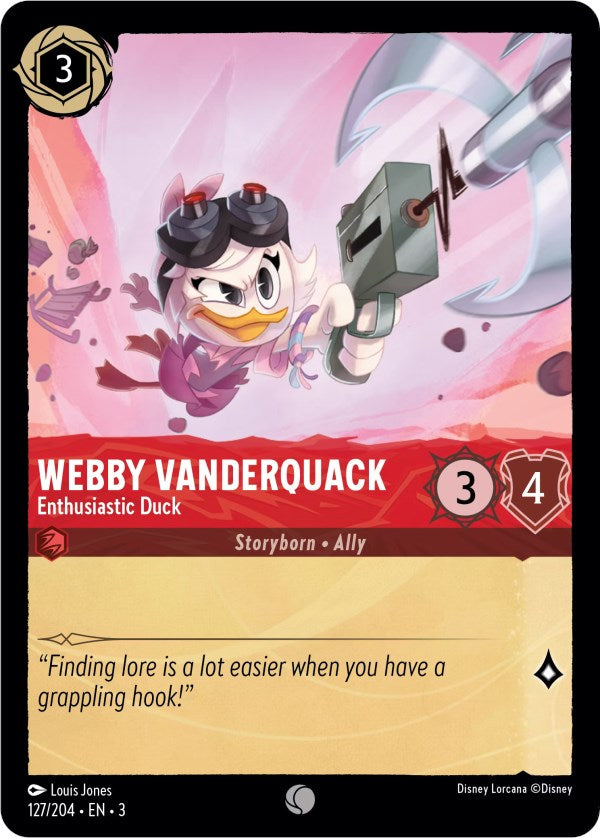 Webby Vanderquack - Enthusiastic Duck (127/204) [Into the Inklands] - The Mythic Store | 24h Order Processing