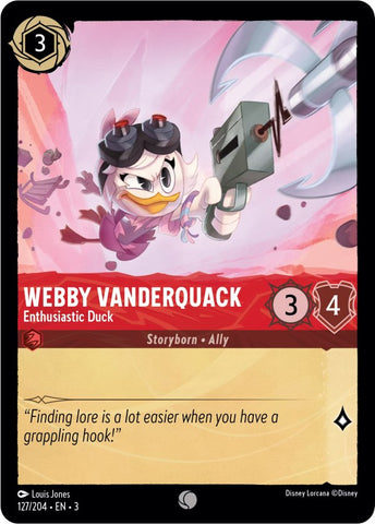 Webby Vanderquack - Enthusiastic Duck (127/204) [Into the Inklands] - The Mythic Store | 24h Order Processing