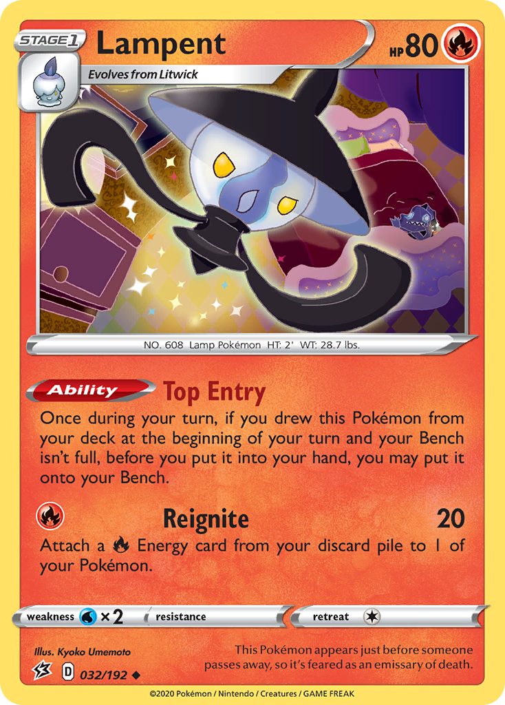 Lampent (032/192) [Sword & Shield: Rebel Clash] - The Mythic Store | 24h Order Processing